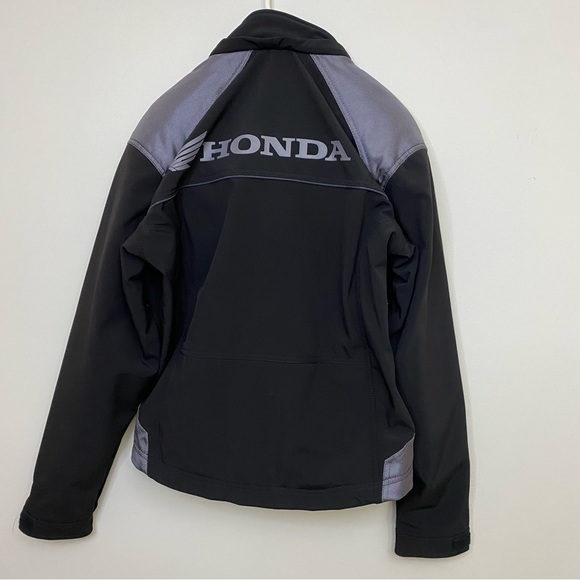 Honda Padded Riding Jacket Size Small Black Grey - Picture 3 of 14